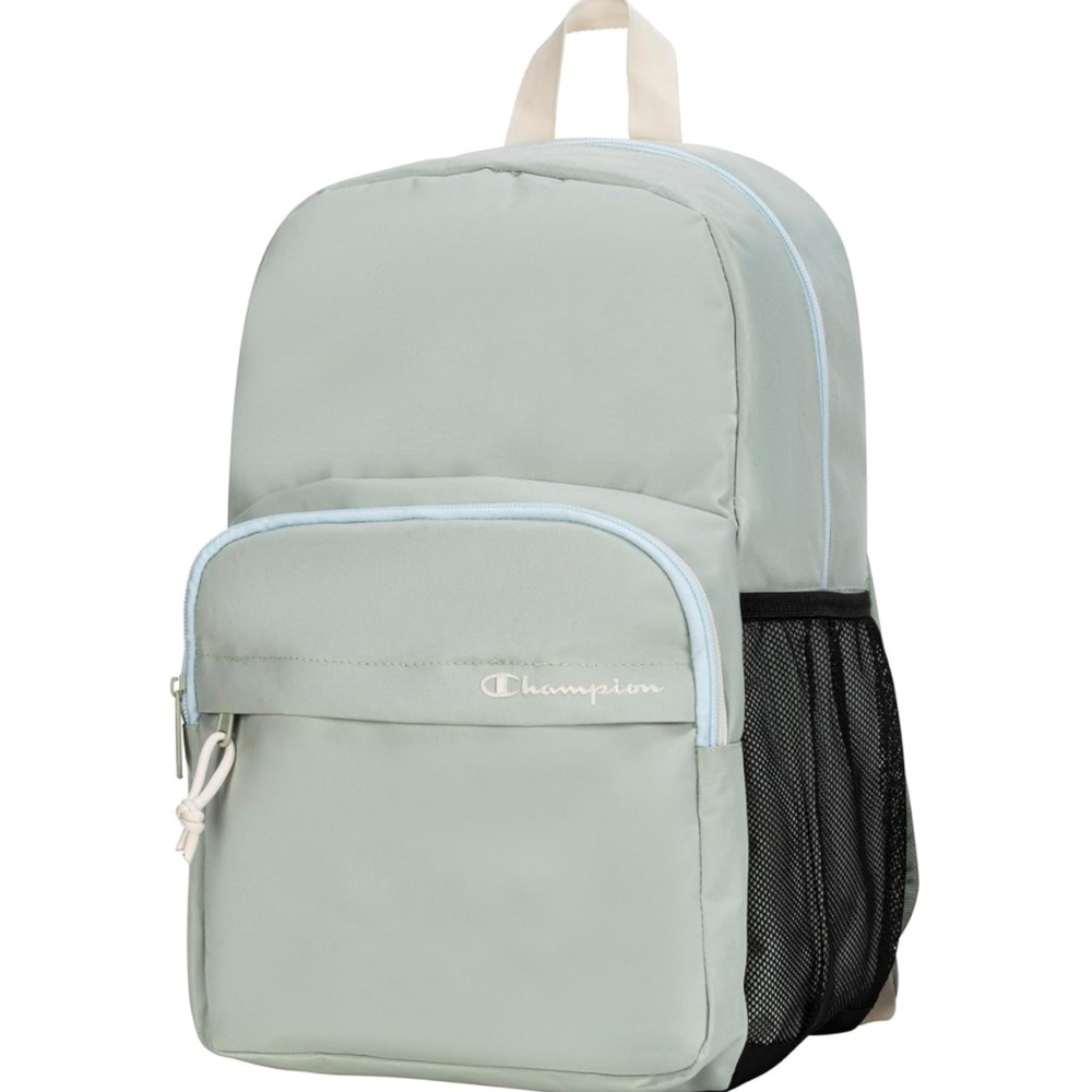 Champion Light Sage Green and Black Backpack